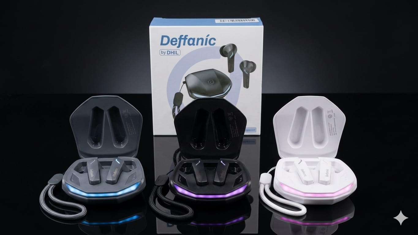 Gaming Wireless Earbuds with RGB LED Case & Lanyard – Bluetooth 5.3 Deep Bass Low Latency Earbuds